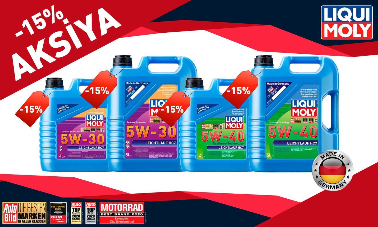 LIQUI MOLY-dən Noyabr Kampaniyası-"Leichtlauf HC7" yağları